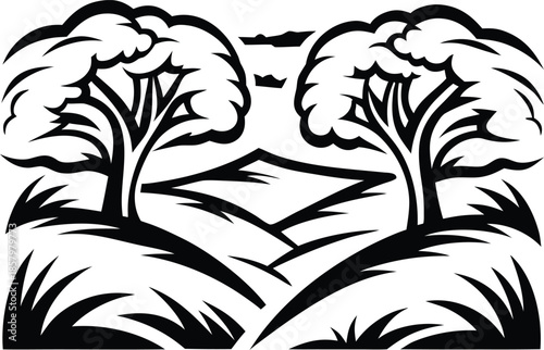 Green Nature Space Background