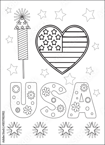 4th of July coloring and activity pages are fun printable worksheets for kids featuring patriotic themes like flags, stars, and fireworks, helping children celebrate Independence Day while developing 