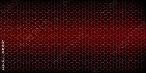 abstract hexagon dark red background