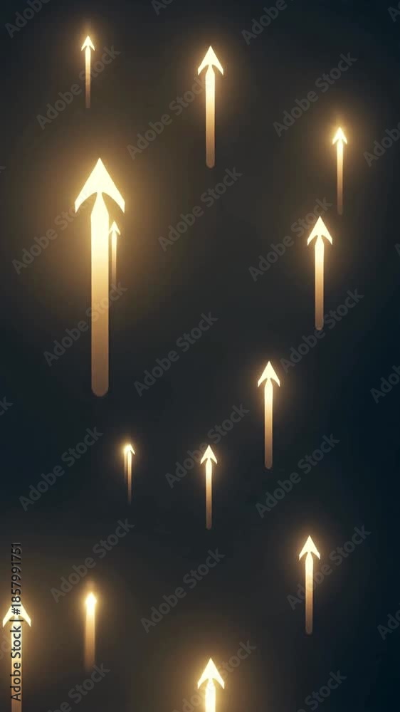 custom made wallpaper toronto digitalGlowing Arrows Rising in a Dark Environment Video Footage Featuring Illuminated Arrow Shapes