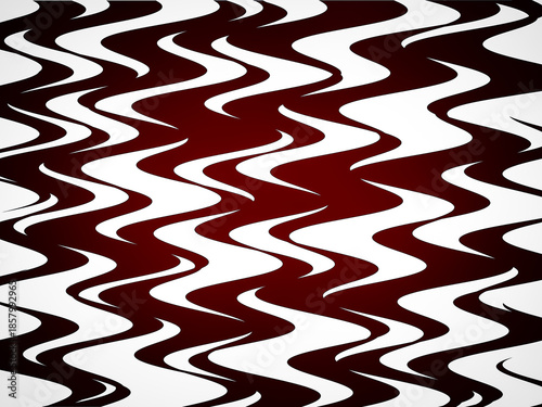 A red and white striped pattern with a lot of white waves