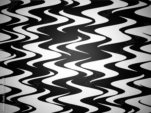 A black and white image of waves with a gray background