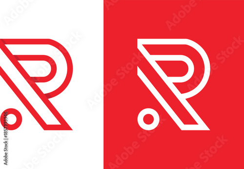 Creative latter R logo, R Logo Design Template Vector Graphic Branding Element.