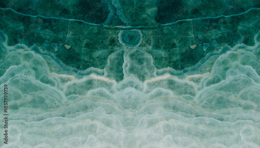 Fototapeta premium グリーングラデマーブル・オーガニックナチュラル背景