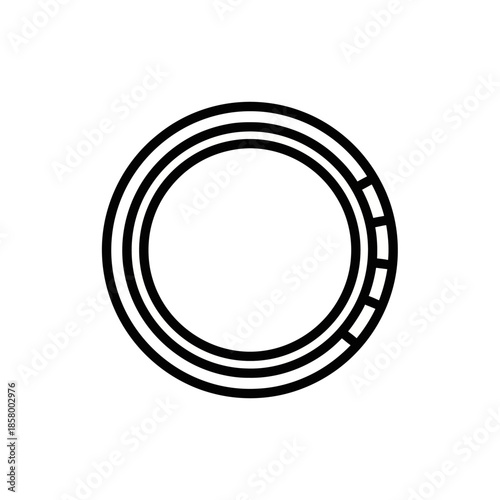 Close-up of a black and white circular maze puzzle with intricate paths and geometric design for brain games and entertainment visuals