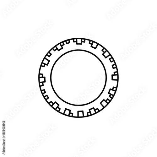 Close-up of a Mechanical Watch Crown with Precise Detailing for Fine Timepiece Design