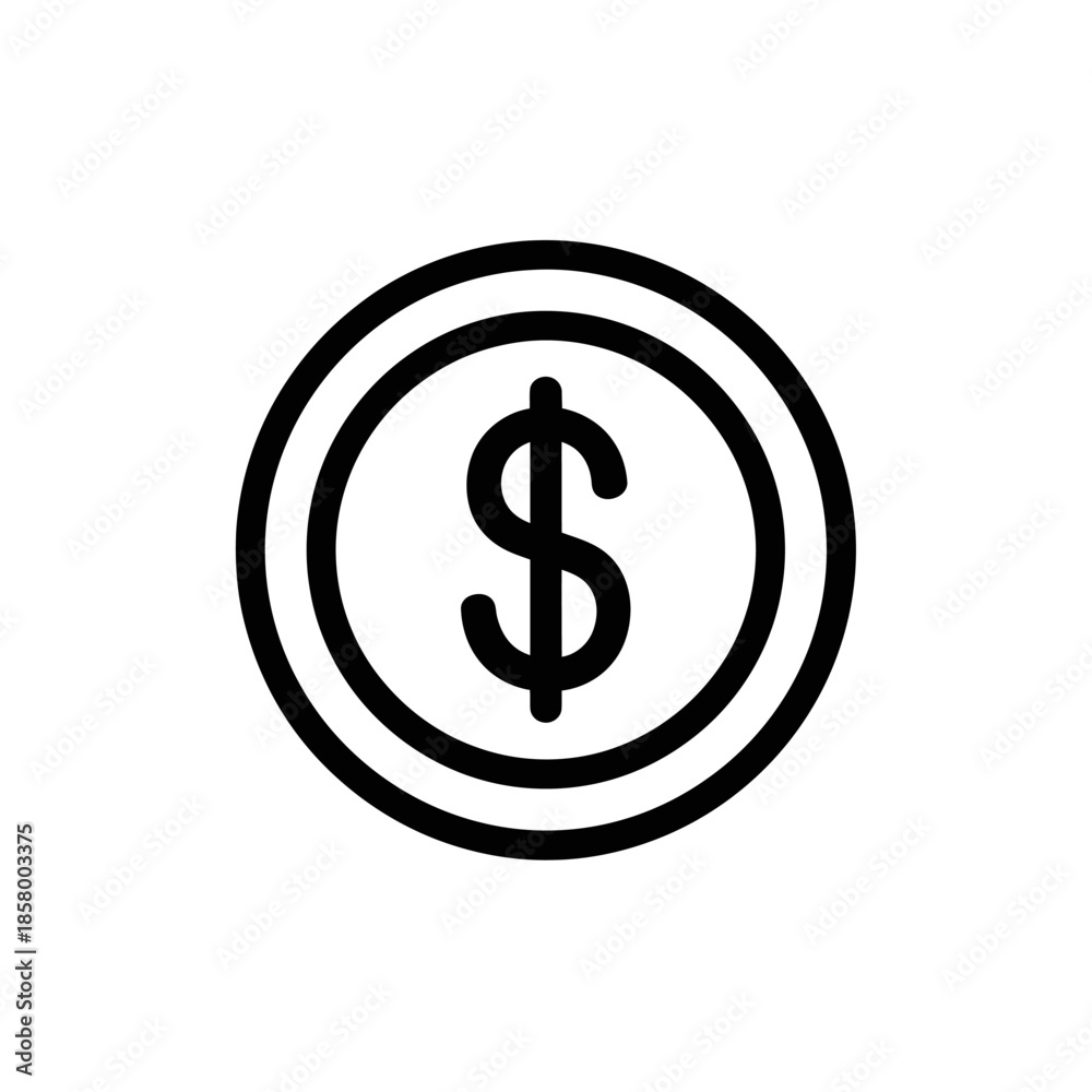 Obraz premium Financial Investment Concept Icon with Dollar Sign Symbol for Business and Money Management