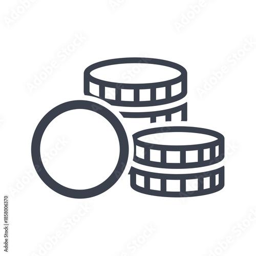 Close-up of Stacked Coins Illustrating Financial Growth and Savings Concept