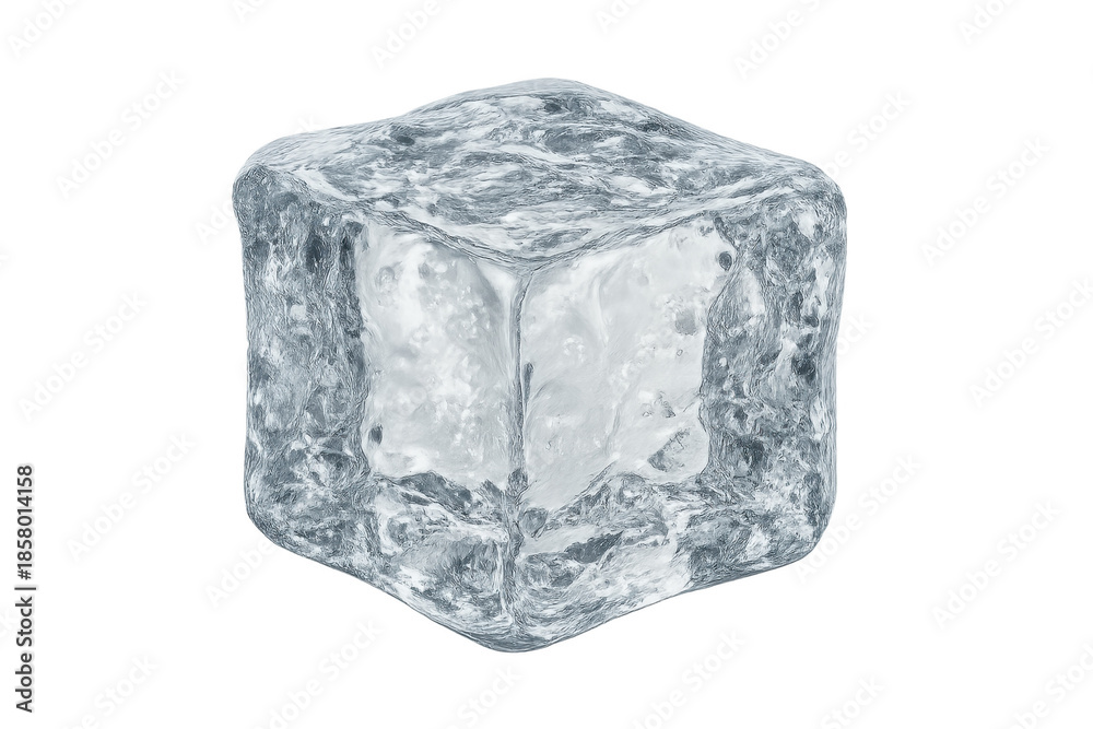 Obraz premium Ice cube cooling refreshing drink beverage component