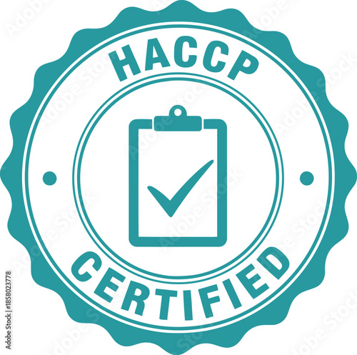 HACCP Certification Badge for Food Safety Compliance