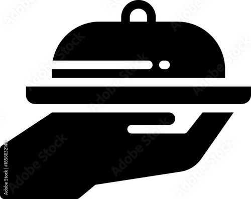 delivery glyph icon. Strong and solid vector icon for websites, mobile interfaces, presentations, and visual branding. High quality and easy to edit.