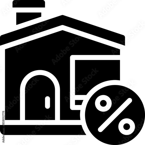 property glyph icon. Strong and solid vector icon for websites, mobile interfaces, presentations, and visual branding. High quality and easy to edit.