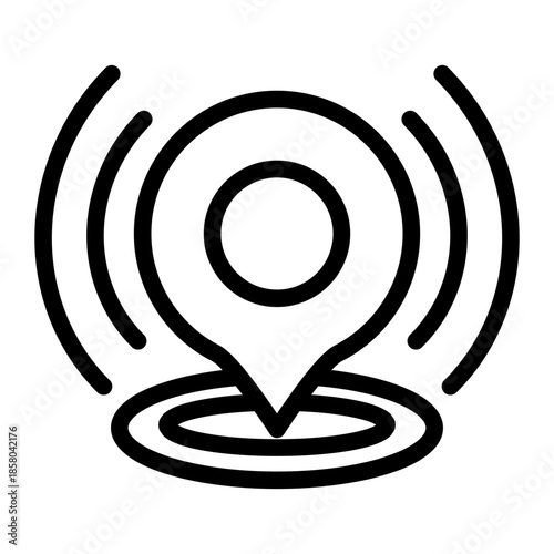 Placeholder Location Pin Place Icon from Help and Support Icon Collection (Outline style)