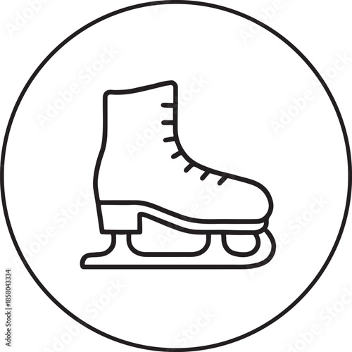 ice skates isolated