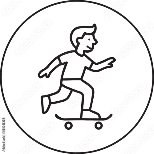 running man vector illustration