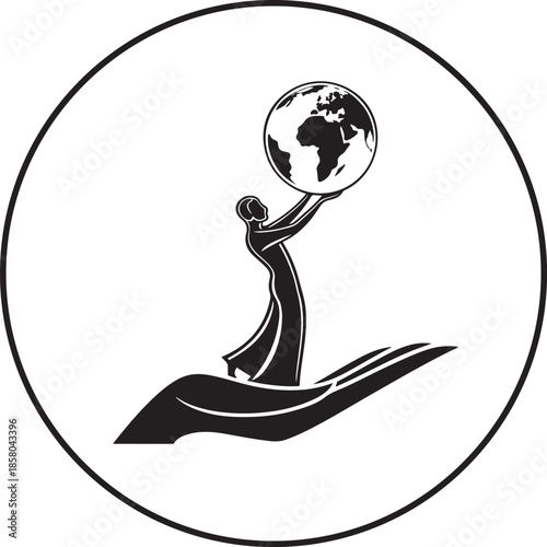globe icon vector