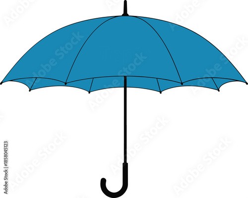 A colorful umbrella representing a main topic or central idea