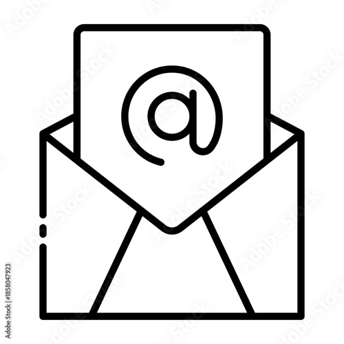 email icon. electronic mail message. business communication
