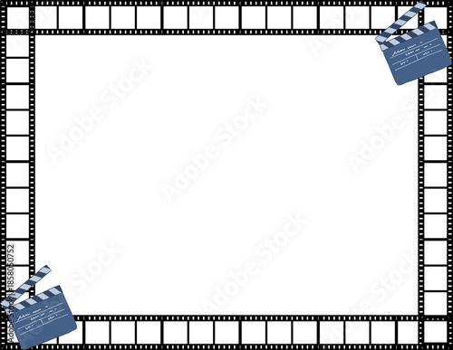 Classic Film Clapperboards on Dark Background for Movie Production