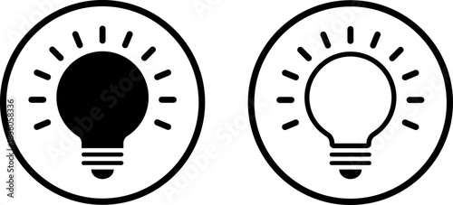 Two light bulb icons