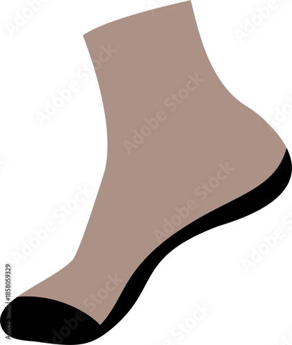 Ankle Socks Flat Vector Illustration