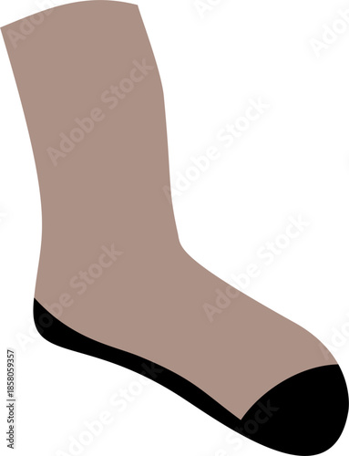 Ankle Socks Side View Illustration