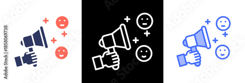 Freedom Of Expression triple icon