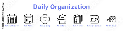 -Daily Organization Icon Banner and Collection