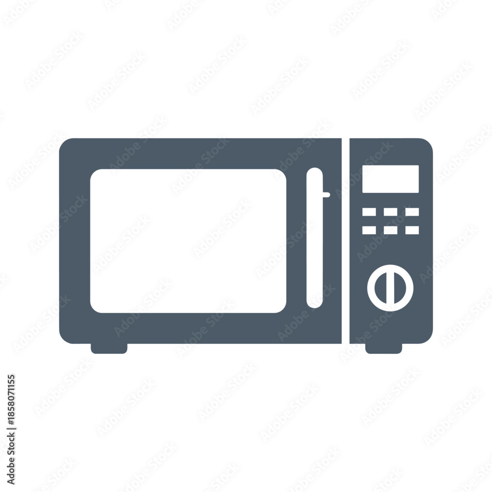 Obraz premium Modern kitchen microwave Vector