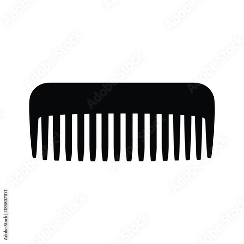 Simple black comb Vector