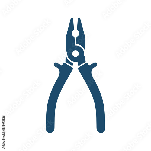 Blue pliers tool Vector