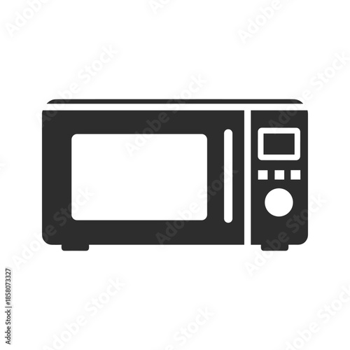 Modern kitchen microwave oven Vector