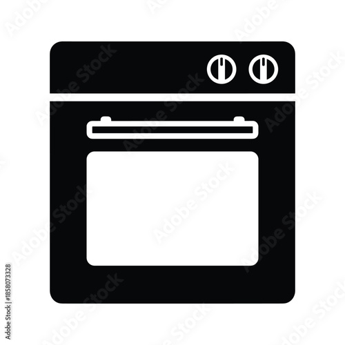 Modern kitchen oven Vector