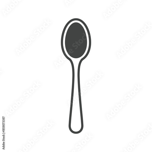 Simple spoon design Vector
