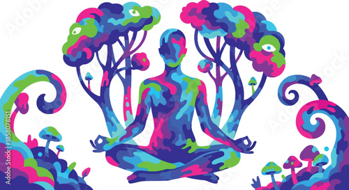 Psychedelic zen meditation