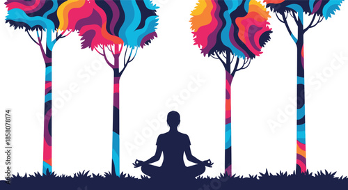 Meditate under trees