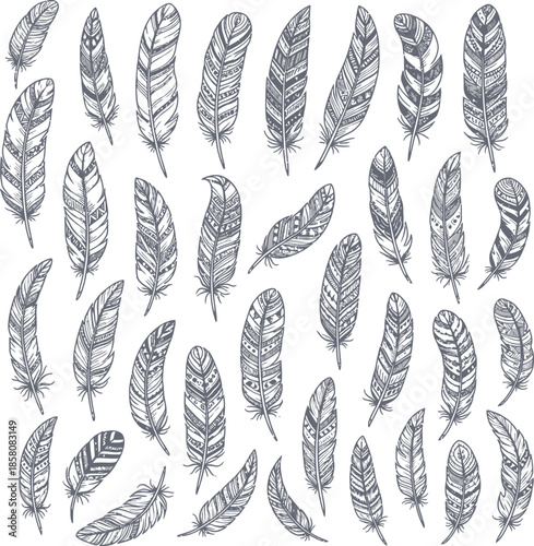 feathers seamless background