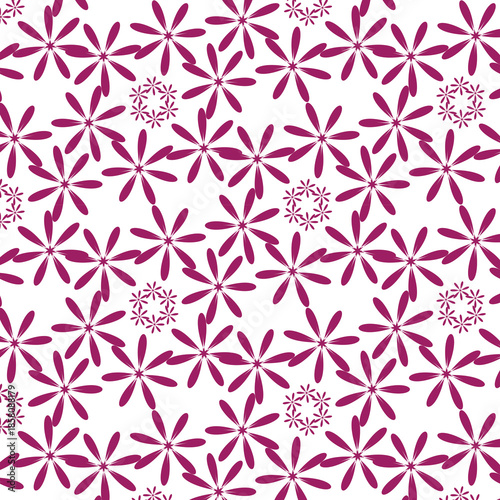 vector seamless pattern with flowers background design 