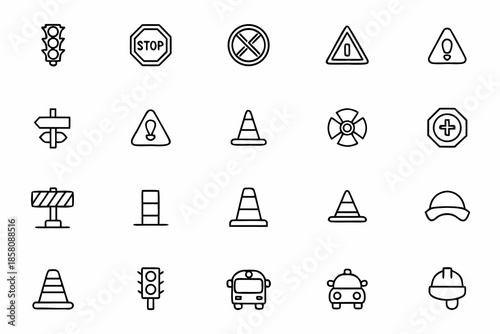 Road safety, traffic systems, and regulations. Ideal for government projects, driving schools, safety manuals, and smart traffic platforms.