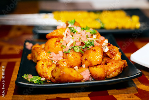 Canvas Print Sichuan Chongqing Spicy Griddled Potato Slices