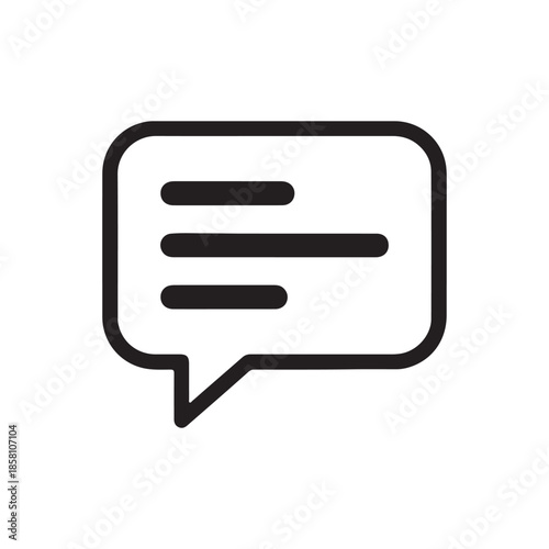 Comments icon flat vector illustration design isolated on white background
