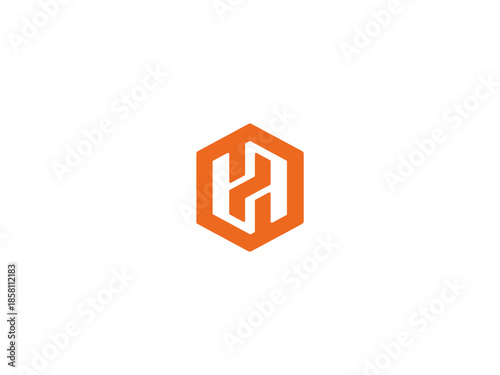 logo design letter H icon logo