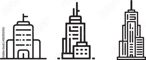 Modern Architectural Building Exterior Vector Illustration for Real Estate and Urban Development