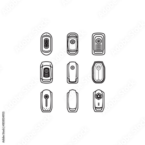 Kickboard icon art stylish flat illustration 
