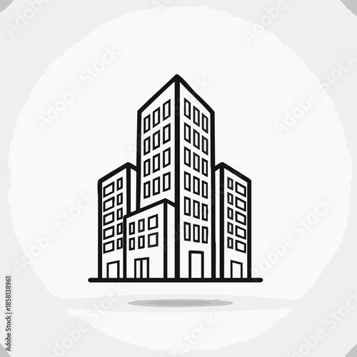 modern office buildings urban architecture cityscape.