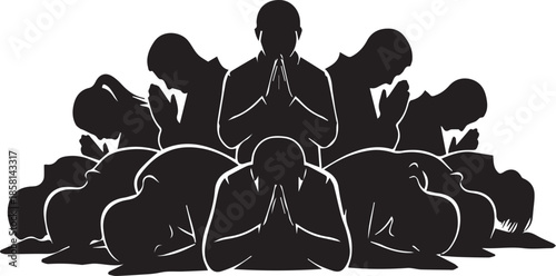 Group of people in prayer
