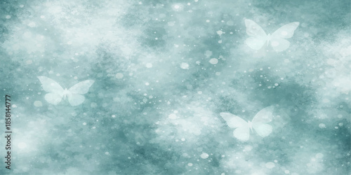 Abstract blue winter background with falling snowflakes and glowing stars creates a festive Christmas holiday texture featuring icy patterns and a cold sky design for a seasonal celebration illustrati