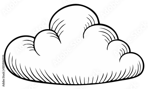 Cartoon Cloud Drawing Sketch Weather Symbol Cloudy Sky Element Graphic