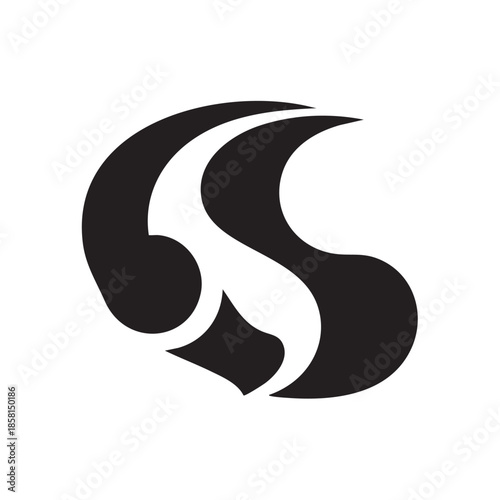 Modern Technology Style Inspired Abstract Future Themed Digital Logo Graphic Form