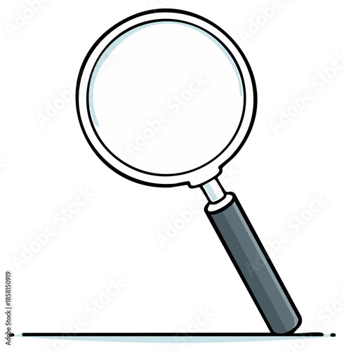Cartoon Magnifying Glass Illustration Graphic Icon Symbol Search Find Discovery